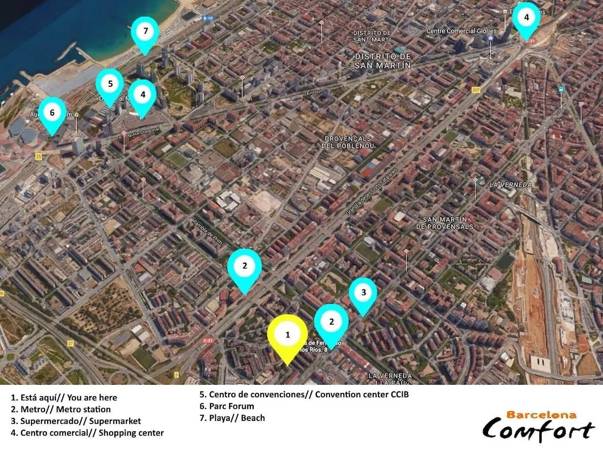 Nice Flat Near The Beach And Parc Del Forum Apartment Barcelona